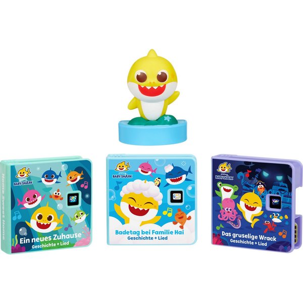 Little Tikes® Hörspielkassette Story Dream Machine, Großer Hai, Kleiner Hai Familien-Kollektion, (Set, 4-St), passend für Story Dream Machine