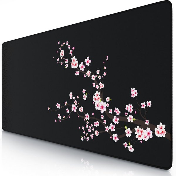 Titanwolf Gaming Mauspad XXL Speed Mousepad 900 x 400 x 3 mm, Schreibtischauflage, abwaschbar (1-St), rutschfeste Rückseite, Geschwindigkeit & Präzision, Sakura
