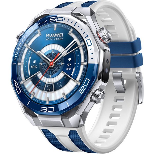 Huawei WATCH Ultimate 2 Smartwatch (3,8 cm/1,5 Zoll, Harmony OS), Unterwasserkommunikation, X-TAP Gesundheitssensor,eSIM-Mobilfunkanrufe