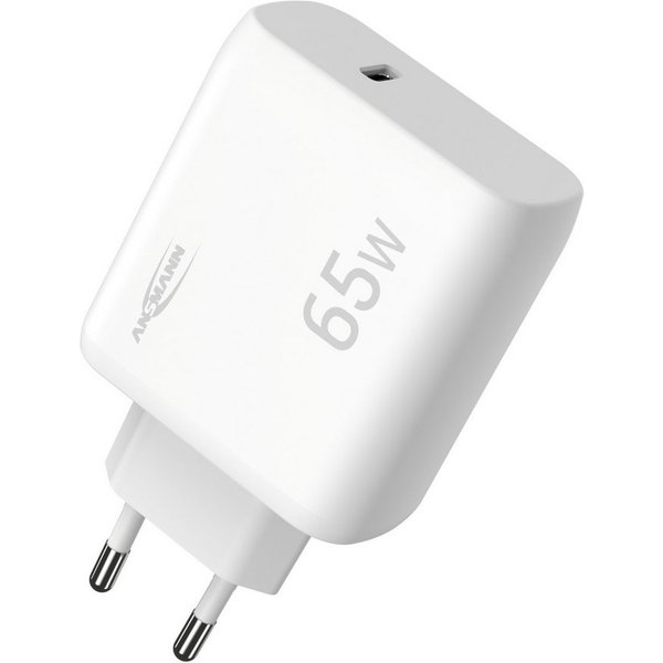 ANSMANN AG USB C Schnellladegerät PD 65W Universell iPhone Samsung USB-Ladegerät