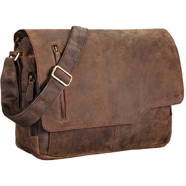 STILORD Laptoptasche "Marlon" Ledertasche Herren Business