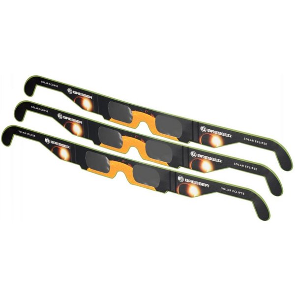 BRESSER Teleskop Bresser Sonnenfinsternis-Brille 3 Stück