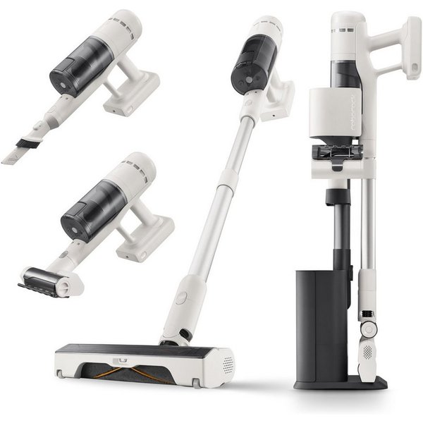 Roborock Akku-Handstaubsauger mit Absaugstation Roborock H60 Hub Reihe, Anti-Tangle Bürste