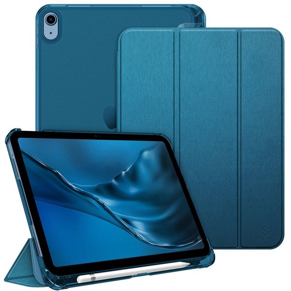 Fintie Tablet-Hülle für iPad 11 Generation 11‘’ 2025 (A16), iPad 10 Generation 10.9'' 2022, ultradünn, mit Stifthalter, transparenter Rückseite, Auto Schlaf/Wac