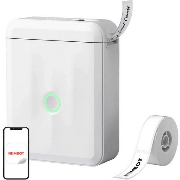 NIIMBOT Niimbot D110M Tragbarer Bluetooth-Etikettendrucker Weiß Mini-Drucker