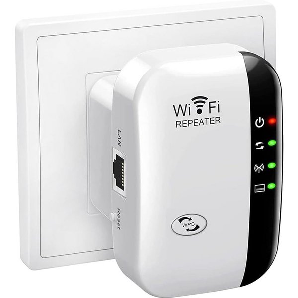 TUWENA WLAN Verstärker, 2,4GHz WLAN Repeater mit 300 Mbps mit LAN Anschluss WLAN-Router, WiFi Extender Booster mit Router/Access Point Modus,Allen WLAN Geräten