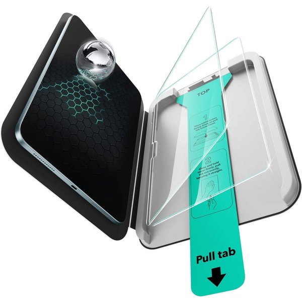 ESR Displayschutzglas Tempered-Glass Displayschutz für Apple iPad Air 13 (2026 2025 2024), 2 Stück, 2er Pack, wasserabweisend, Kratzfest