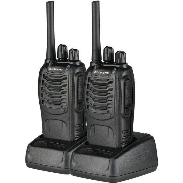 Fine Life Pro Walkie Talkie BF-88E 1500mAh Ultra-lange Standby-Walkie-talkie EU-Standard Schwarz