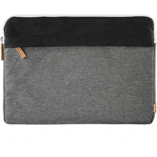 Hama Laptoptasche Notebook-Sleeve Florenz Laptop-Tasche Case Grau (1x Sleeve), Business Hülle Notebook-Fach 13,3" 13,5" 14" 14,2" 14,4" Zoll Laptop