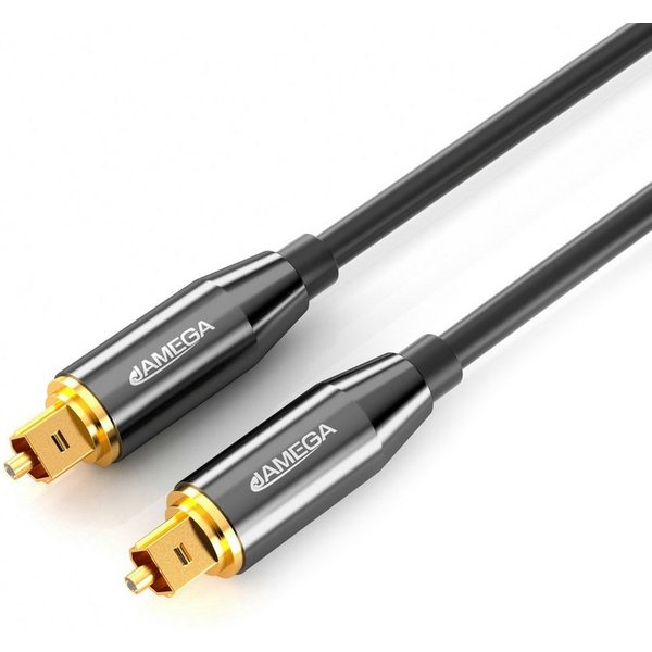 JAMEGA Toslink Kabel Optisches Audio Digitalkabel LWL SPDIF Audio-Kabel, S/PDIF, Toslink (500 cm)