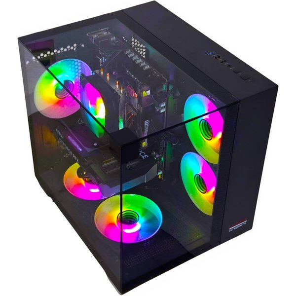 Chronicle Gaming PC TRIORAMA BLACK NVIDIA RTX 5060 Intel 12 Core RGB Luftk. Gaming-PC (Intel Intel Xeon E5, RTX 5060, 16GB RAM 240GB SSD GB RAM)