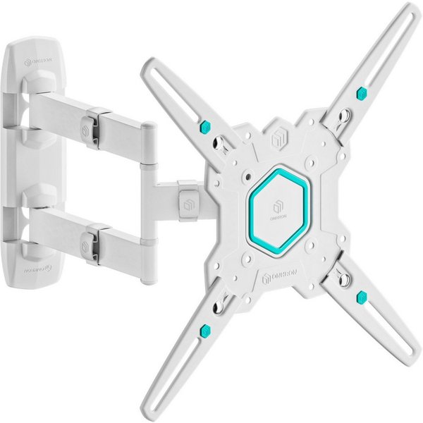 ONKRON TV-Wandhalterung 32-65 Zoll, bis 35 kg, VESA 100x100-400x400, M4-W, (bis 65 Zoll, schwenkbar, neigbar, ausziehbar, Kabelmanagement)