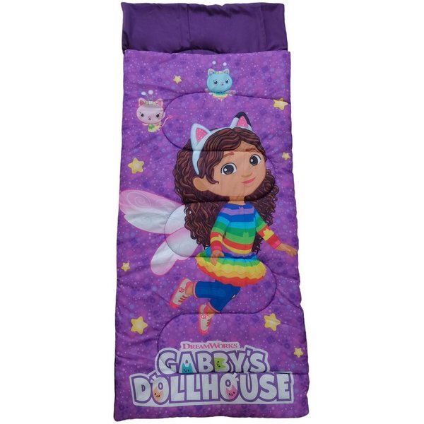 Dreamworks Gabby’s Dollhouse Kinderschlafsack Kuschelige Schlafrolle 70 x 165 cm für Camping und Zuhause