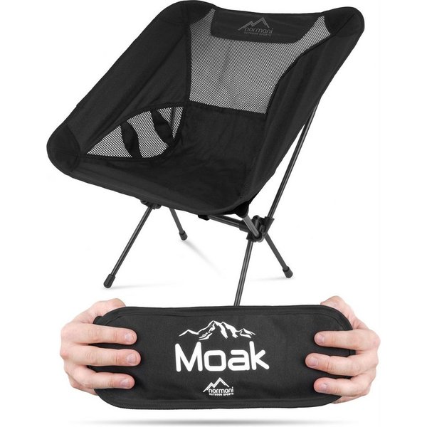 normani Campingstuhl Ultraleichter Campingstuhl Moak, Campingstuhl Angelstuhl - Gartenstuhl bis zu 135 kg