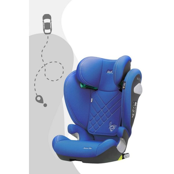 RECARO Autokindersitz Avova Sora-Fix ab 100 cm - 150 cm, Kopfstütze ist 12-fach verstellbar