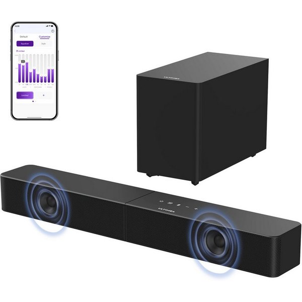 Ultimea Poseidon R3T Soundbar 2.1 Kanal Surround Sound System (Surround Sound für TV, 240 W, 5,25'' kabelloser Subwoofer, HDMI, Bluetooth6.0)