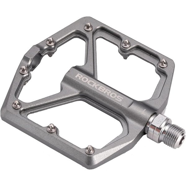 ROCKBROS Fahrradpedale Rennrad Pedale Aluminium Plattform Pedale 9/16 Zoll (Ultraleicht Antirutsch Fahrrad Pedale für MTB E-Bike Stadtrad)