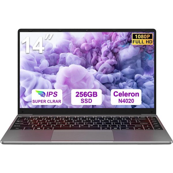 bvate B5 Laptop, 14 Zoll, N4020, 6GB RAM, 256GB/64GB SSD Notebook Notebook (35 cm/14 Zoll, Celeron N4020 N4020, Celeron N4020, 6 GB, 256 GB SSD, 180° Drehung/Lo