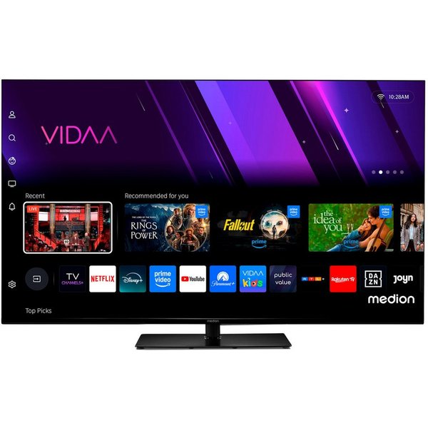 Medion® MD855300 LCD-LED Fernseher (138.8 cm/55 Zoll, 4K Ultra HD, Smart TV, VIDAA TV, Dolby Vision, Dolby Atmos, Netflix, HBO Max, Prime Video, Disney+, WOW)