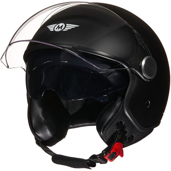 MOTO HELMETS Motorradhelm Jethelm Motorradhelm, Helm für Motorrad & Roller, Schnellverschluss, Sonnenvisier, nur 1050g