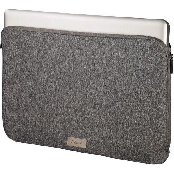 Hama Laptoptasche Notebook-Tasche Schutz-Hülle Jersey 15,6" Grau, Business Schutz-Hülle Laptop-Tasche Case für 15,6" 16" 16,2" Zoll