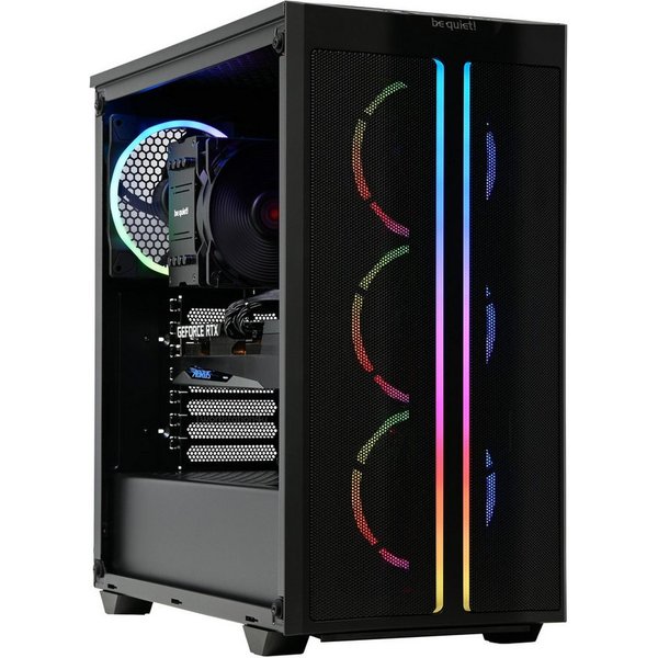 be quiet! Pure Base 500 FX Black High End Gaming-PC (AMD Ryzen 7 5700X, RTX 5060Ti 16GB, 16 GB RAM, 500 GB SSD, Luftkühlung)