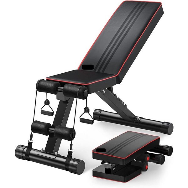 Dripex Hantelbank Klappbare Hantelbank Training Fitness Bank Bauchtrainer bis 250kg