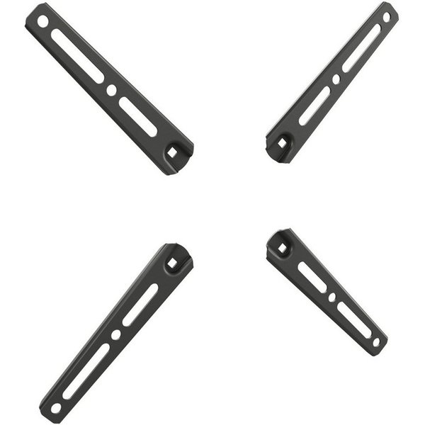RICOO Halterungszubehör VESA Adapter Erweiterung für TV Halterung VA0200, (bis 55 Zoll, VESA 200x200 bis 400x300, 4-tlg., belastbar bis 30kg, für Fernseher 32-5