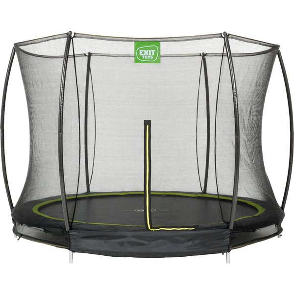 EXIT Gartentrampolin Silhouette Ground, Ø 244 cm, mit Sicherheitsnetz