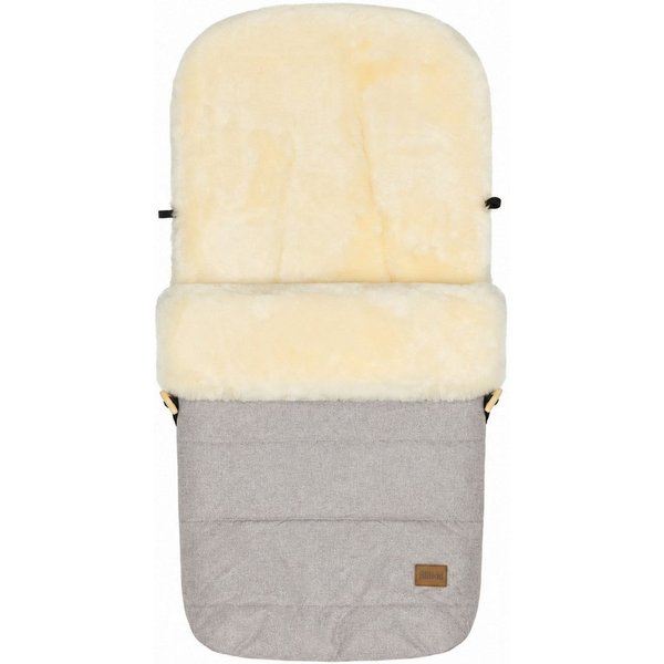 Fillikid Fußsack Winterfußsack Bernina Lammfell Exklusiv, Warmer Winterfußsack mit echtem Merino-Lammfell wasserabweisend und