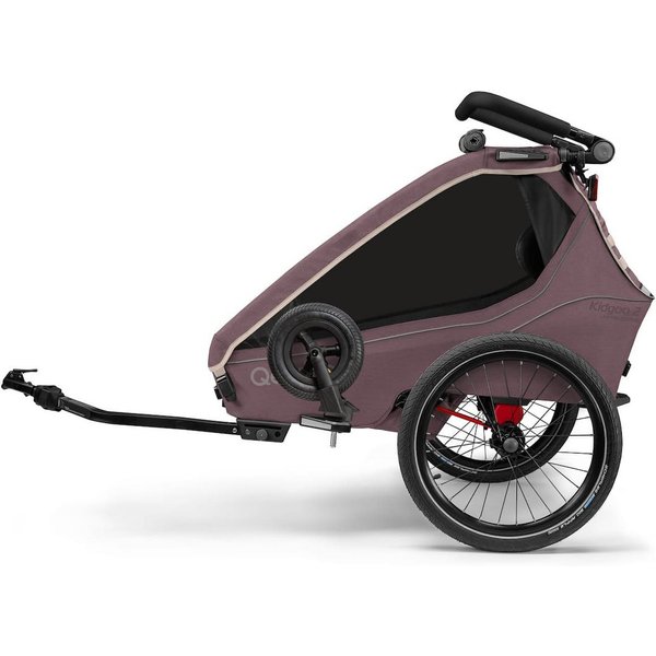 Qeridoo Fahrradkinderanhänger Kidgoo1 (2 Kinder), ab 6 Monate-ca. 5 Jahre, zwei Kinder, Fahrradanhänger, Buggy, Jogger