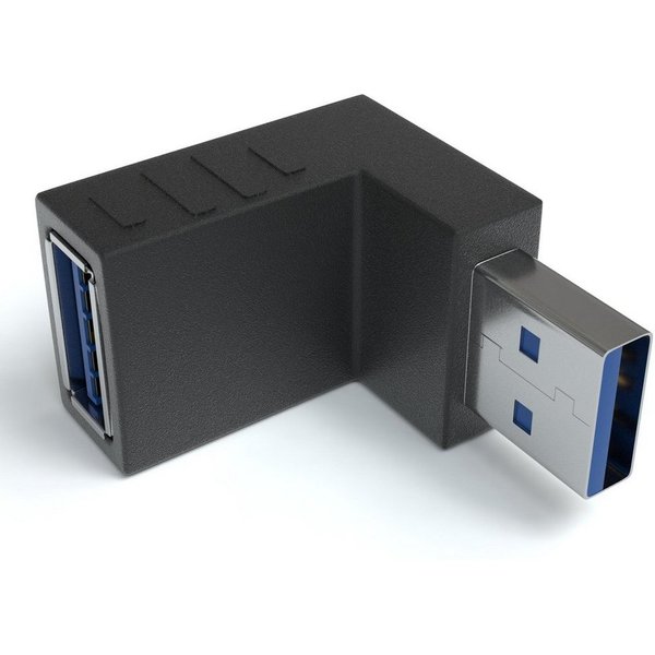 JAMEGA USB 3.0 Winkel Adapter 270° Grad Winkeladapter A Stecker zu A Buchse USB-Adapter