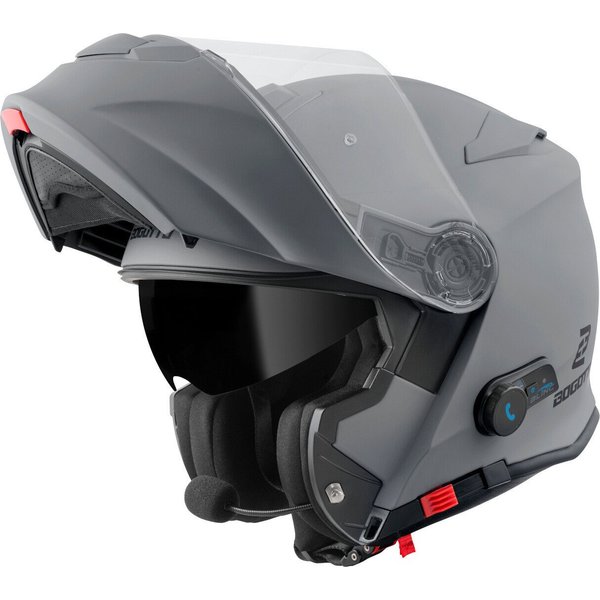 Bogotto Motorradhelm H271 BT Bluetooth Klapphelm, Integriertes Kommunikationssystem,geeignet Für Brillenträger,vorb