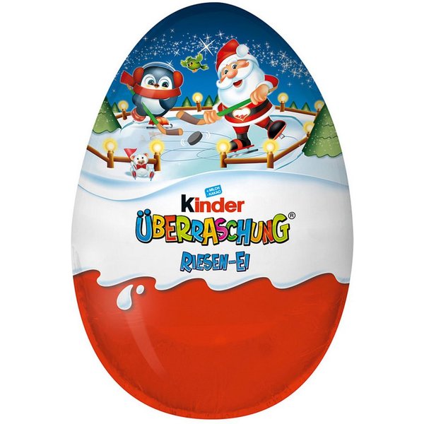 kinder Schokolade, Überraschung Ei Maxi Classic XXXL Schokoladen Ei in blau 220g