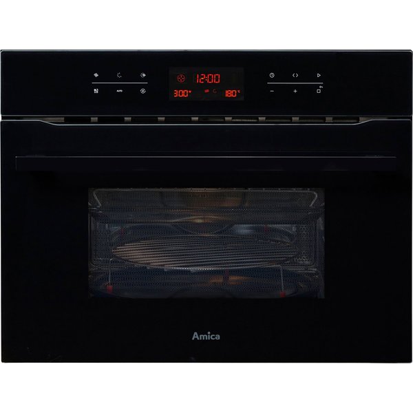 Amica Backofen mit Mikrowelle EBC 841 600 S, Platzsparender Komfort für schnelles und vielseitiges Kochen