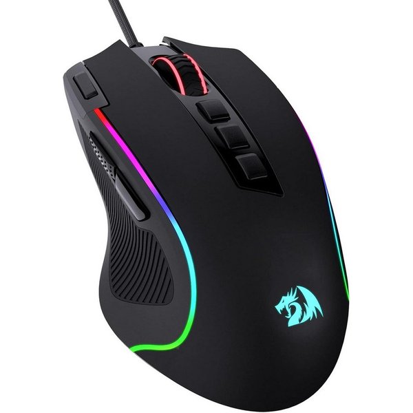 Redragon M612, 8000 DPI Kabelgebundene Optische mit 11 Programmierbaren Tasten Gaming-Maus (kabelgebunden)