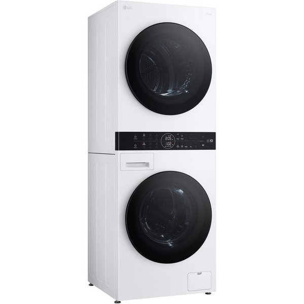 LG Waschtrockner WT1210WWF, 12 kg, 10 kg, 1400 U/min, KI-Technologie zur Erkennung von Stofftextur und Größe der Ladung