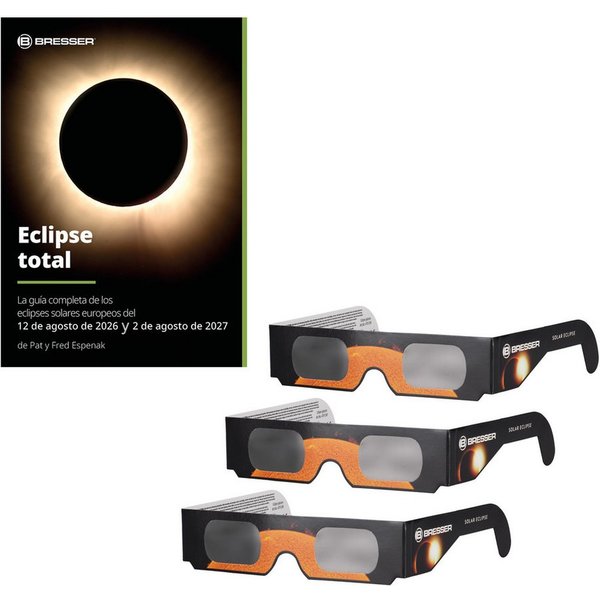 BRESSER Teleskop BRESSER Eclipse total – Guía de los eclipses solares 2026/27 (SPANISC…