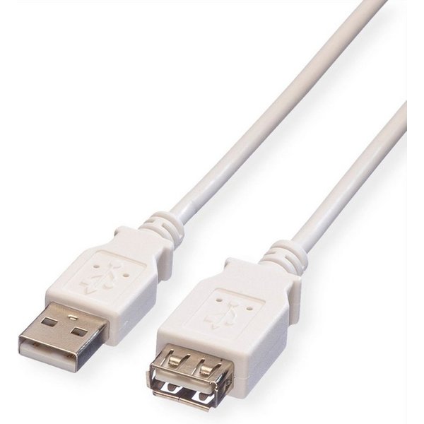 VALUE USB 2.0 Verlängerungskabel USB-Kabel, USB 2.0 Typ A Männlich (Stecker), USB 2.0 Typ A Weiblich (Buchse) (180.0 cm), Typ A-A, ST/BU