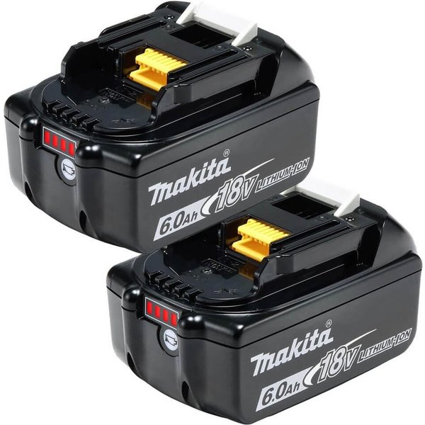 Makita Makita Akku Set 2x BL18606AH 18V/6,0AH Zusatz-Akku