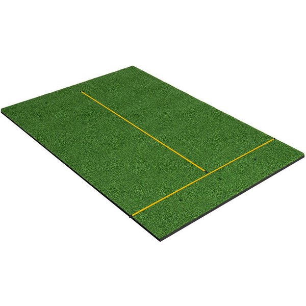 COSTWAY Golf-Abschlagmatte Übungsmatte, mit 2 Golf-Tees