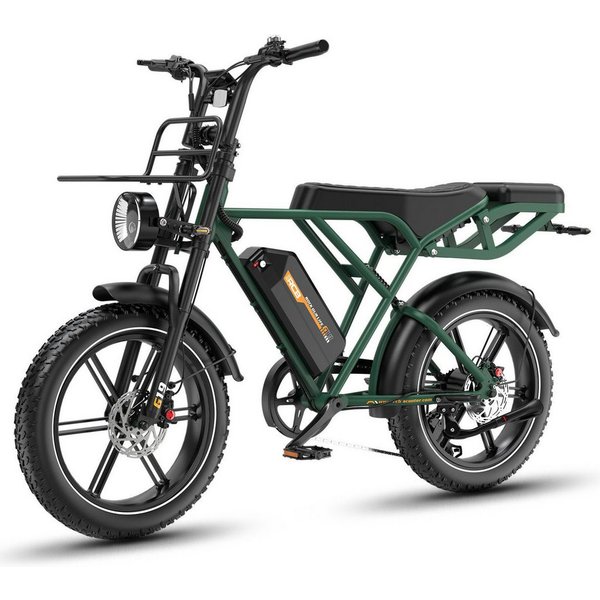 RCB E-Bike Pedelec G19,20×4,0Zoll,48V22,5Ah,bis 180KM,1365W Spitzenleistung,ABS-Ölbremsen, 7 Gang, Heckmotor, 1080 Wh, Blinker, NFC&APP, Drehmomentsensor, Steig