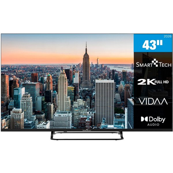 Smart Tech 43FV02V DLED-Fernseher (108 cm/43 Zoll, Full HD, Smart-TV)