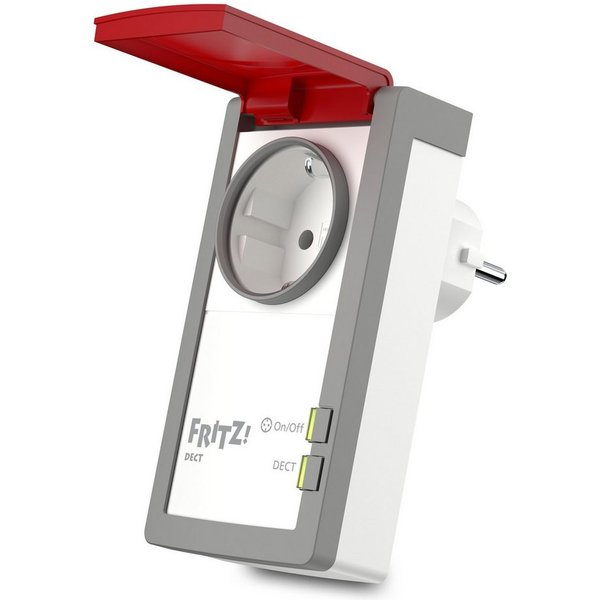 Fritz! FRITZ!DECT 210 Smart-Stecker, Outdoor-Steckdose IP44, bis 3.450 W, Energiemessung, Zeitschaltung