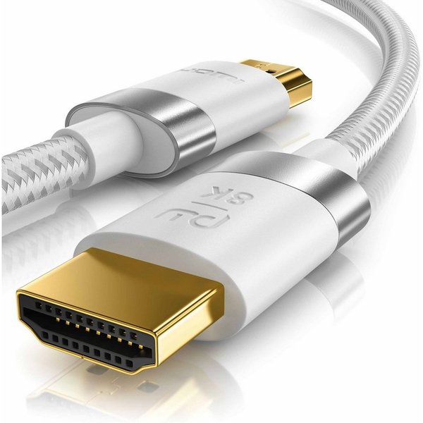 Primewire 8K @ 120Hz / 4K @ 240Hz DSC, Ultra High Speed, Nylonummantelung, 1m HDMI-Kabel, 2.1, HDMI Typ A (100 cm), 48 Gbit/s Bandbreite, eARC, CEC, HDCP, für G