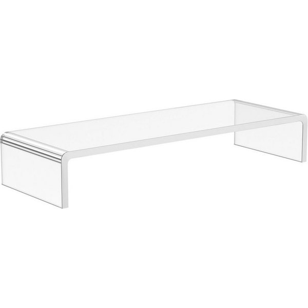 HOMCOM Monitor-Halterung Monitorständer, (Set, 1-tlg., Monitorständer, Monitorständer Bildschirmständer für Laptop PC Acryl Transparent)