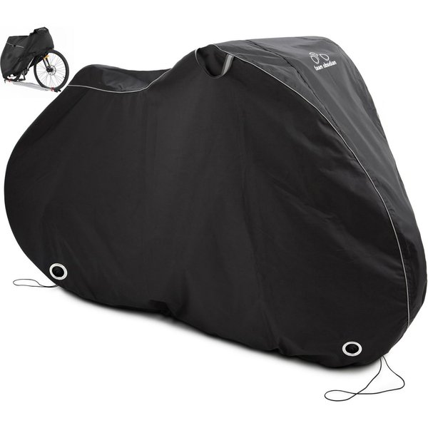 TeamObsidian Fahrradschutzhülle TeamObsidian Fahrradabdeckung wasserdicht Größe L UV-Schutz Schwarz