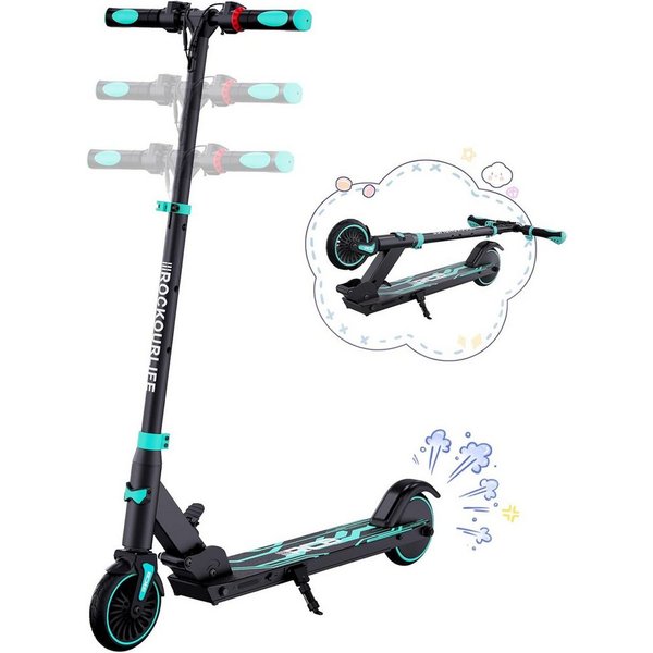 Athlix E-Scooter Elektroroller für Kinder ab 6 Jahren, 20km/h R15 E-Scooter, 20km/h schnell, 12–16 km Reichweite, für 115–165 cm Körpergröße