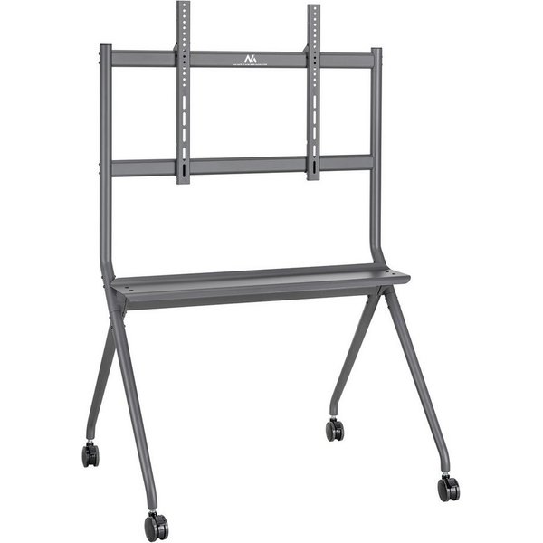 Maclean TV-Ständer MC-977 Mobiler TV-Ständer mit Ablage 50–86", (bis 86,00 Zoll, VESA 200x200 bis 800x600 mm, 120 kg, Ablage, Rollen)