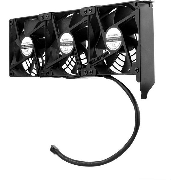 euroharry Mini USB-Ventilator Grafikkarten-Lüfter3 x 92 mm -Hoher Luftstrom Lüfter